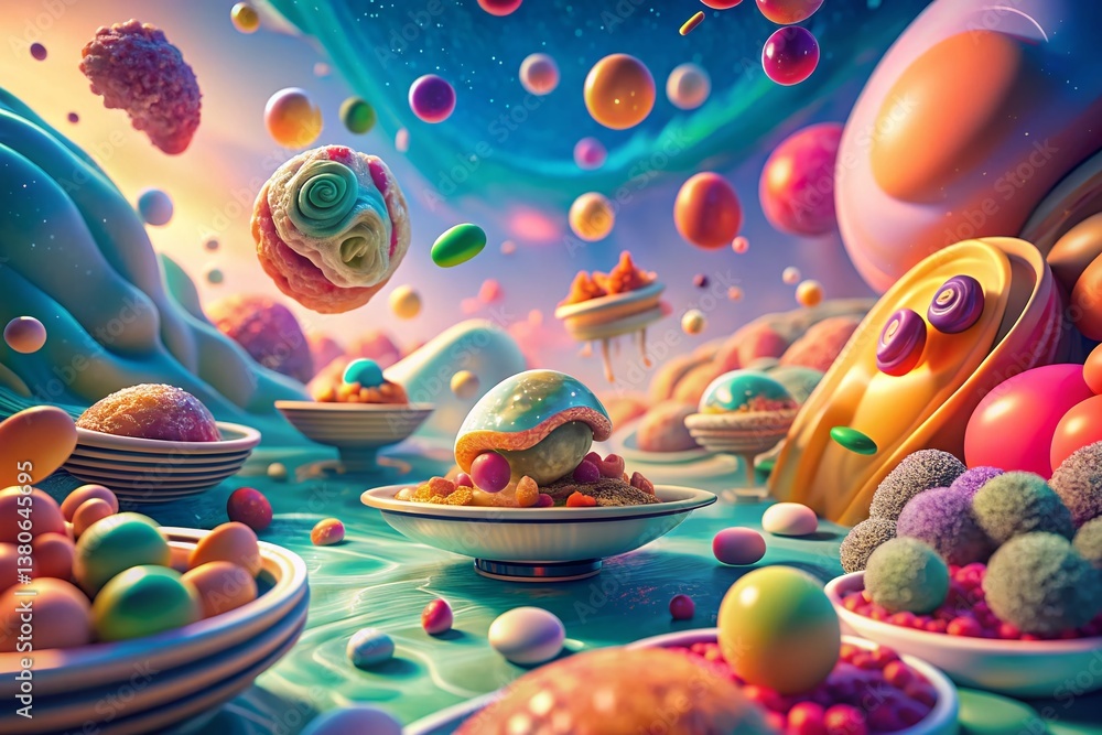 Vibrant VR Food Experience: Colorful Dishes in a Digital World Vibrant VR Food Experience: Colorful Dishes in a Digital World