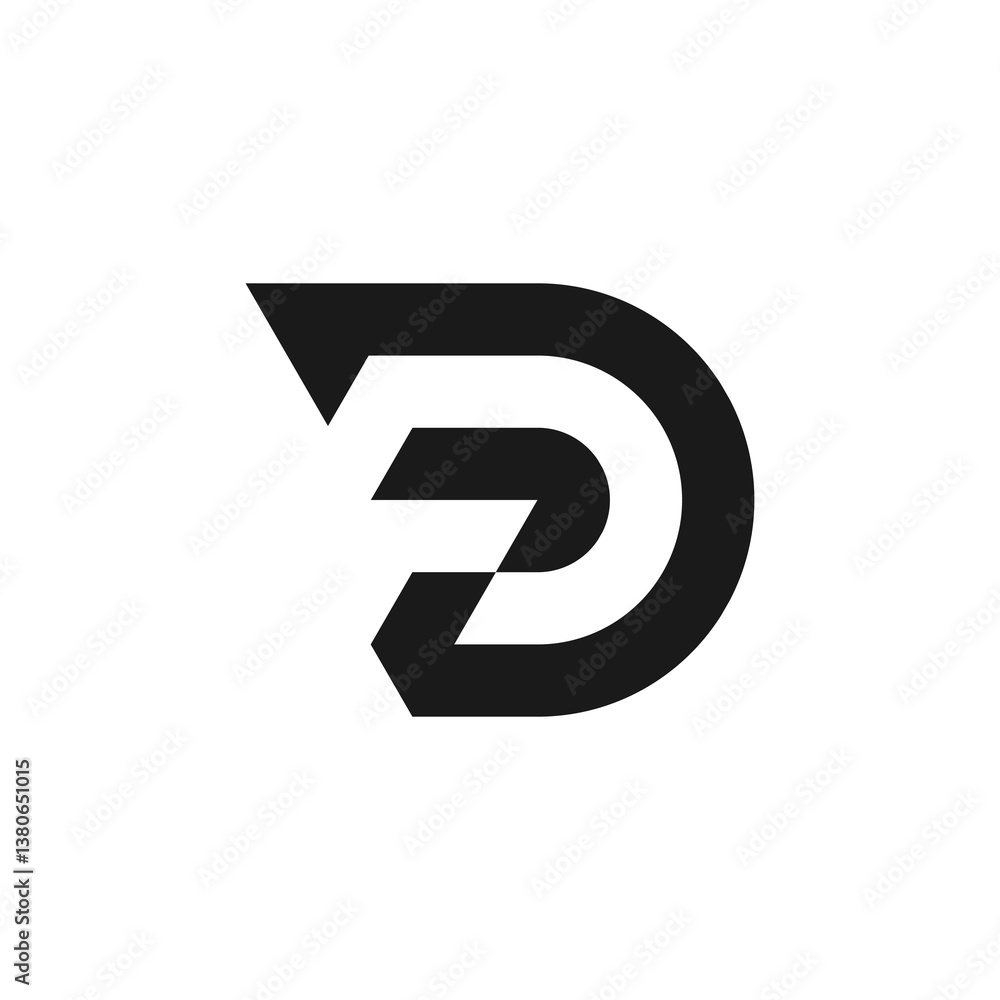 letter D logo letter D logo