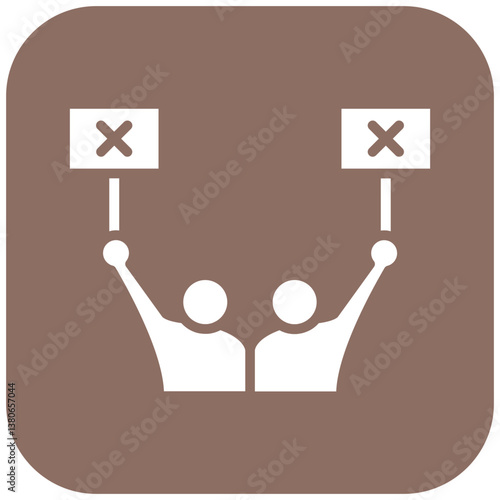 Protester Silhouette Icon