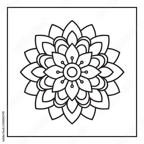 Mandala, mandala coloring book, mandala coloring pages, bold & easy coloring pages, line art, black and white, illustration, mandala abstract, mandala background, mandala shapes, mandala painting