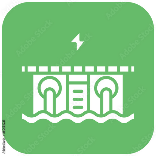 Hydroelectric Power Icon
