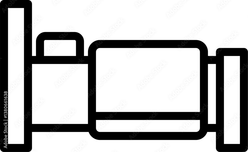 bed Illustration on a white background. bed Illustration on a white background.