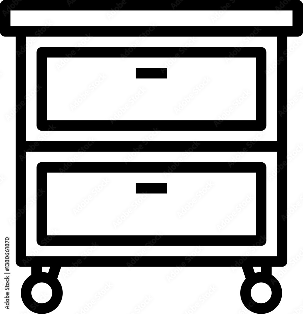 cabinet Illustration on a white background. cabinet Illustration on a white background.