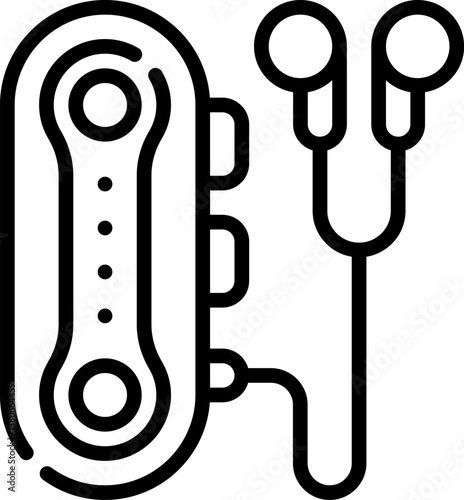 mp3 player Illustration on a white background.