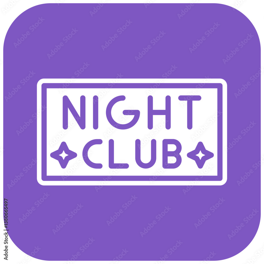 Nightclub Sign Icon Nightclub Sign Icon