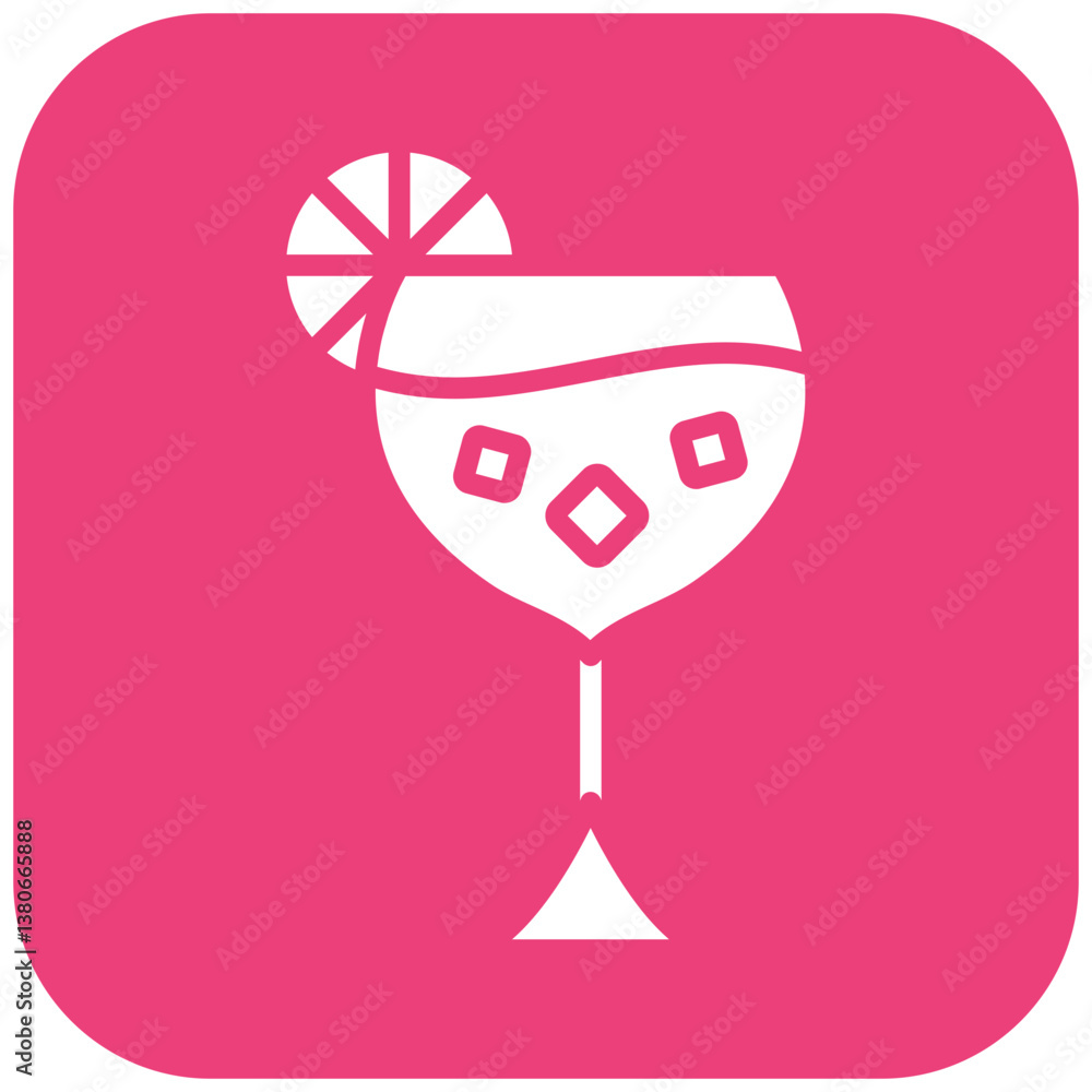 Obraz premium Wine Glass Icon
