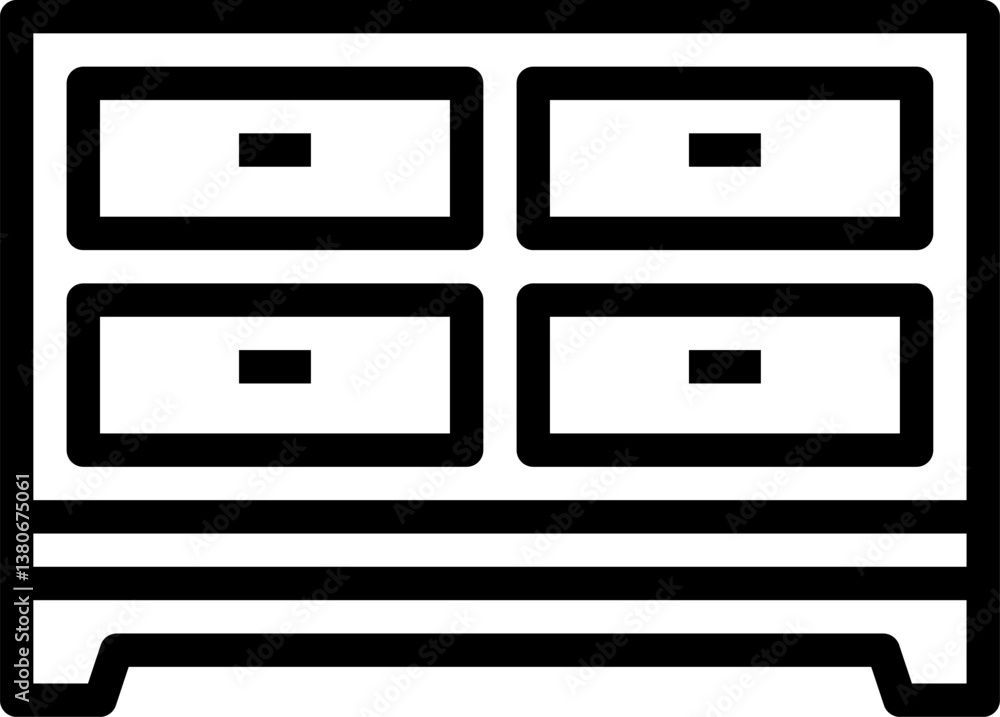 cabinets Illustration on a white background. cabinets Illustration on a white background.