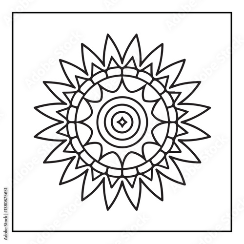 Mandala, mandala coloring book, mandala coloring pages, bold & easy coloring pages, line art, black and white, illustration, mandala abstract, mandala background, mandala shapes, mandala painting