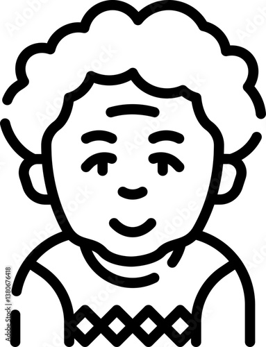 elderly Illustration on a white background.
