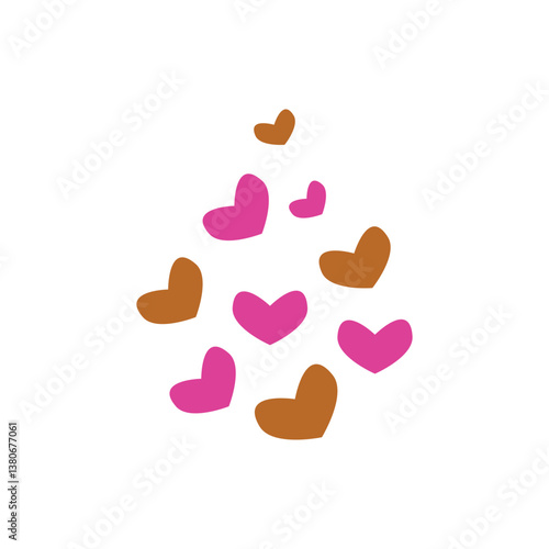 modified sign love icon logo vector design