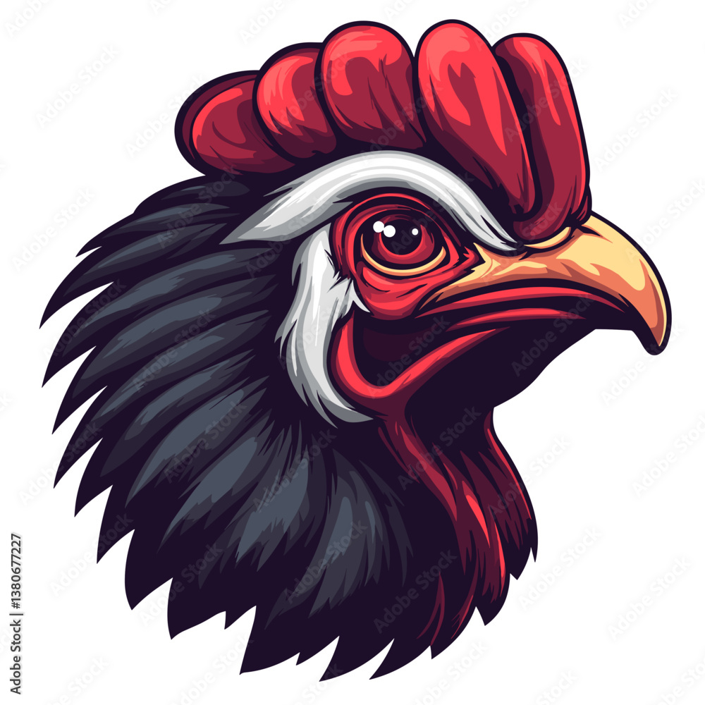Esports vector logo featuring a stylized side view head of a turkey designed for gaming competitions and team branding Esports vector logo featuring a stylized side view head of a turkey designed for gaming competitions and team branding