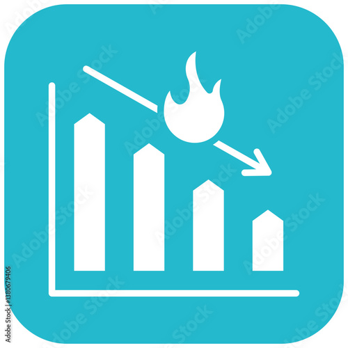 Burndown Chart Icon