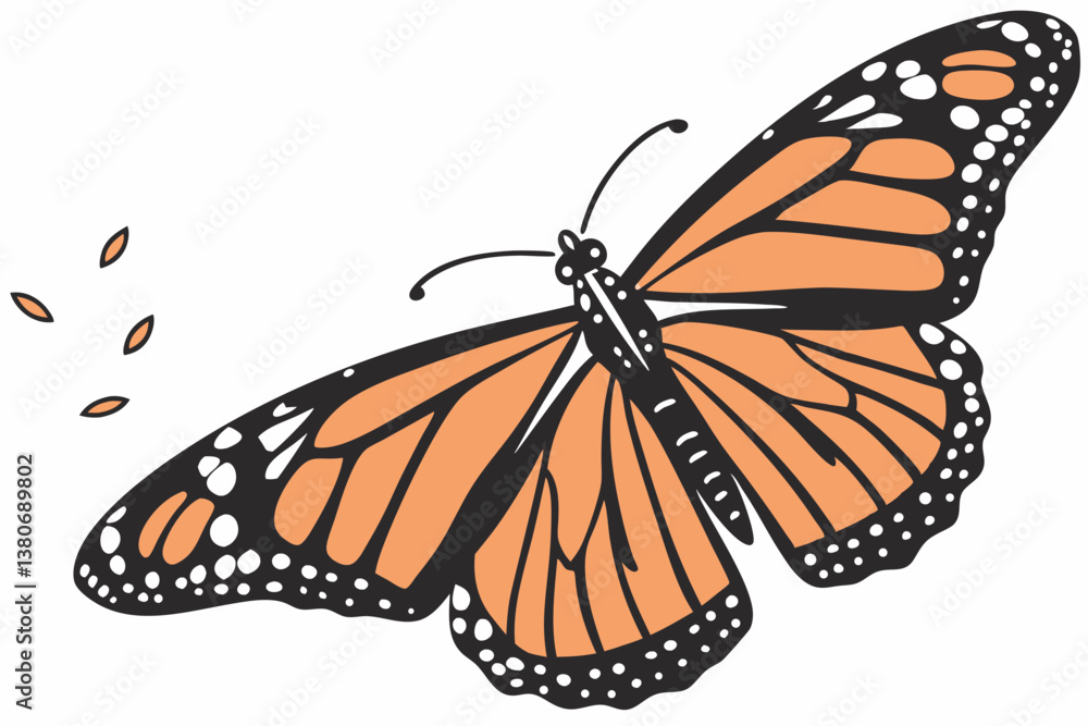 Fototapeta premium butterfly on a flower