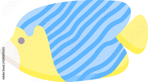 angelfish Illustration on a white background