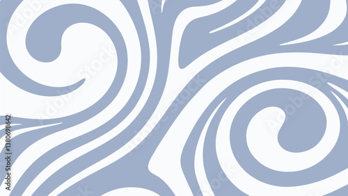 Wavy Lines Abstract Background in Trendy Retro Psychedelic Style. Twisted, Swirled, and Distorted Vector Texture Pattern