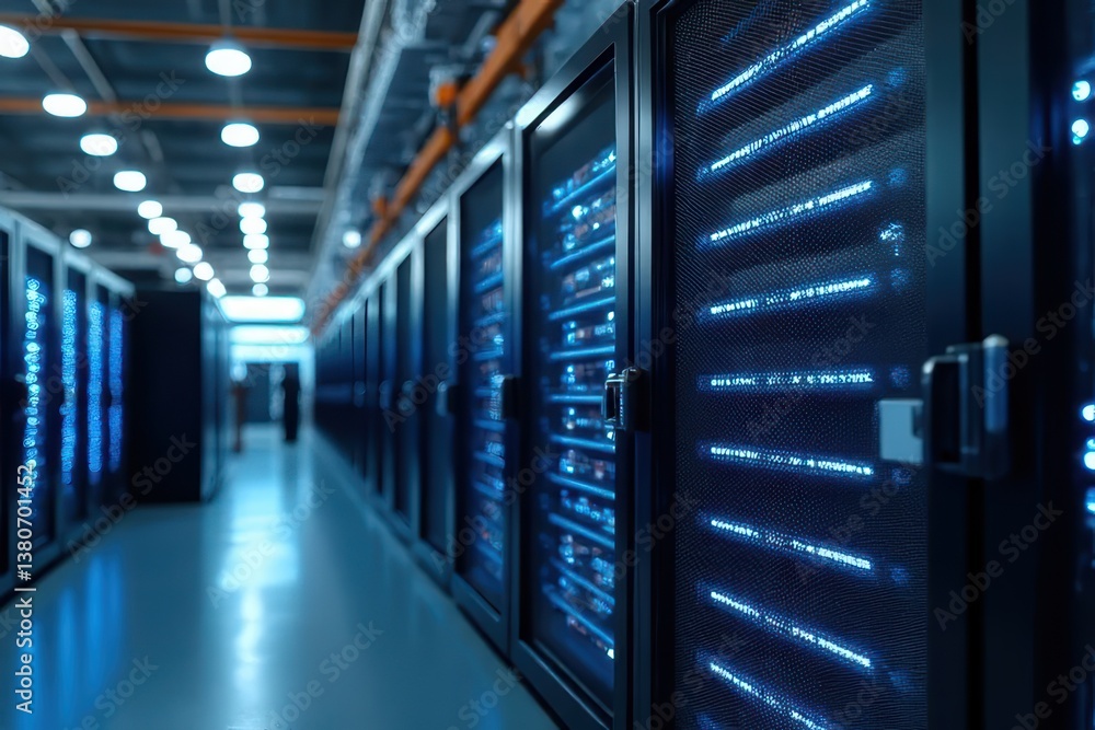Naklejka premium Industrial Storage Server Capacity Enhancement