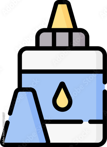 liquid glue Illustration on a white background