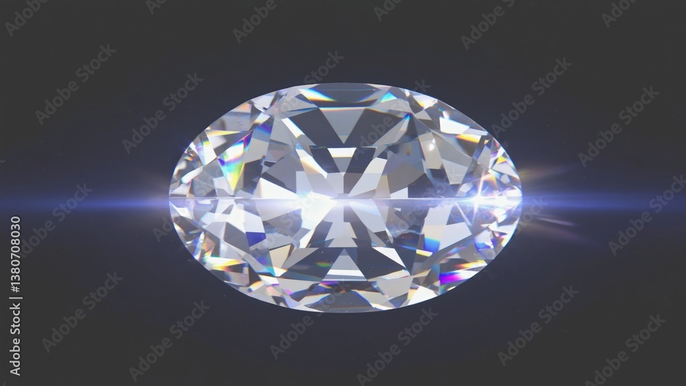 A large diamond with intense light shining through, suitable for jewelry or gemstone images A large diamond with intense light shining through, suitable for jewelry or gemstone images