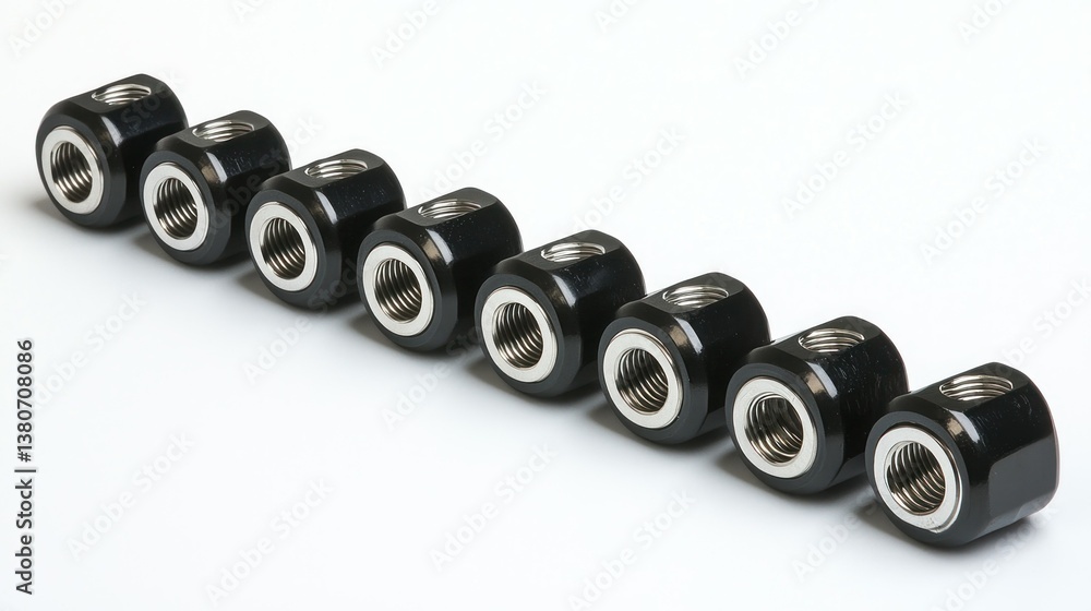 High-Quality Black T-Fittings: Eight Precision-Engineered Connectors for Industrial or DIY Applications High-Quality Black T-Fittings: Eight Precision-Engineered Connectors for Industrial or DIY Applications