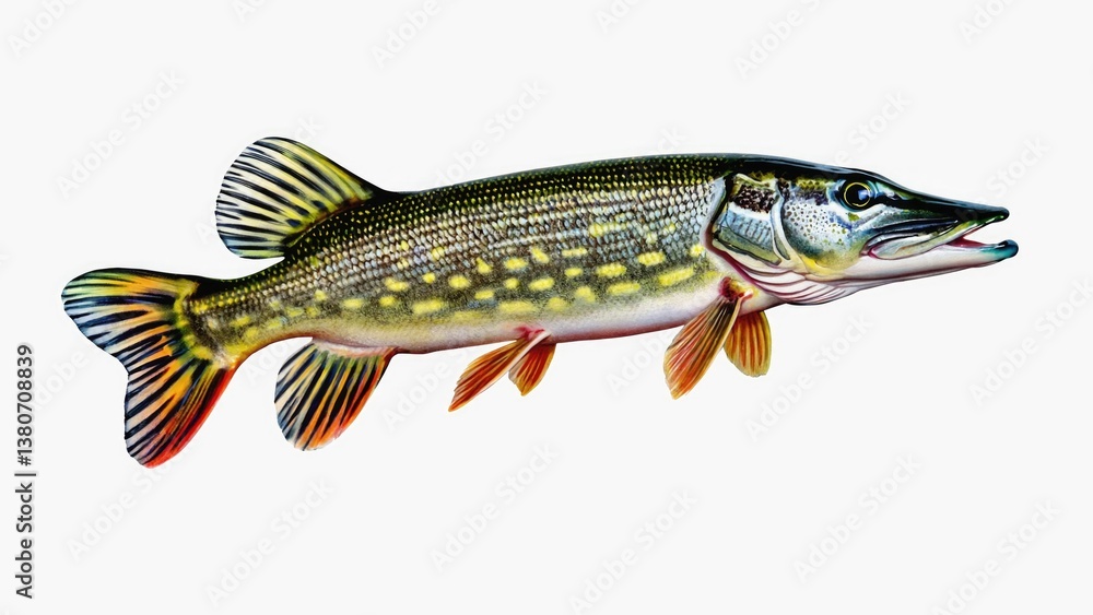 Naklejka premium A fish floating in mid-air