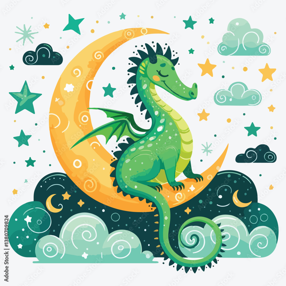 Obraz premium Dragon crocodile kid costume isolated vector illustration stock illustration