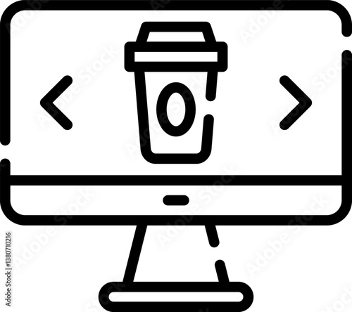 ordering Illustration on a white background