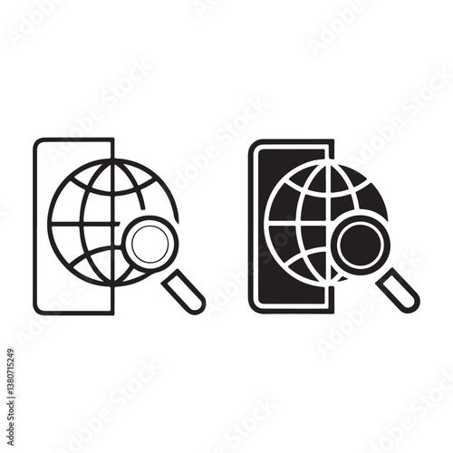 Customizable icon design bundle for digital platforms