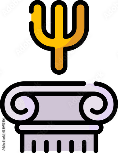 psi Illustration on a white background