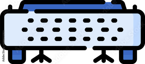 robot vacuum cleaner Illustration on a white background.