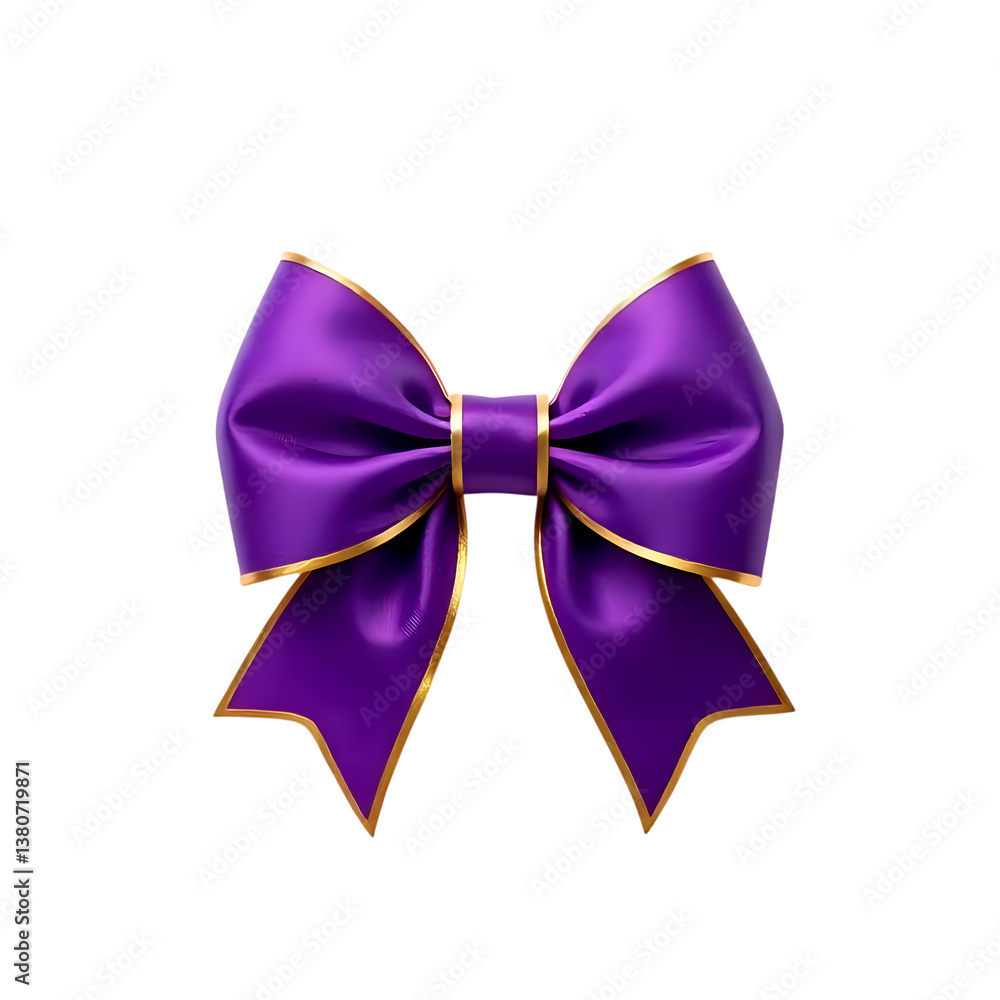 purple bow isolated on transparent background purple bow isolated on transparent background