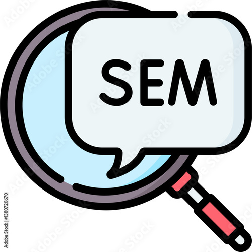sem Illustration on a white background.