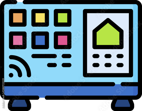 smart tv Illustration on a white background