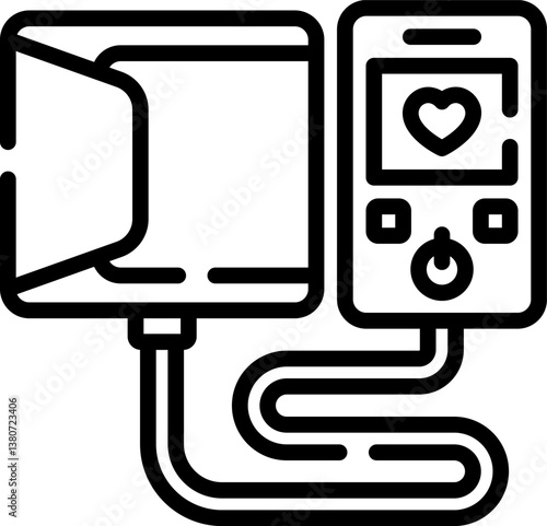sphygmomanometer Illustration on a white background