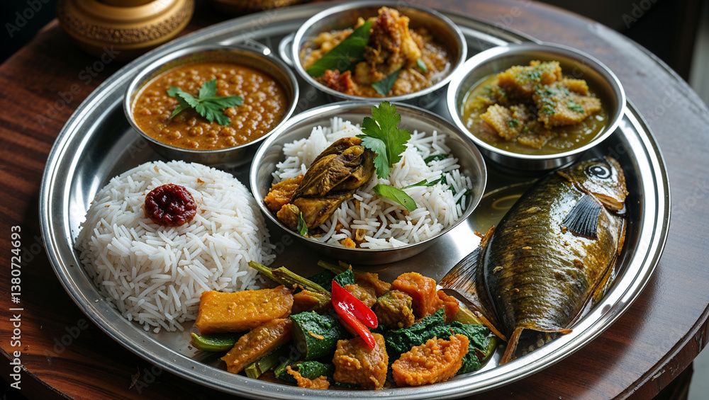 Seafood Rice Platter with Various Sides Seafood Rice Platter with Various Sides
