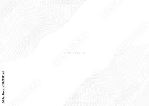Abstract wave element for design. Curved wavy line smooth stripe. Modern pattern, technology, digital, science