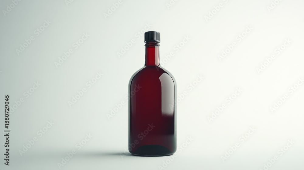 Red wine bottle studio shot Red wine bottle studio shot
