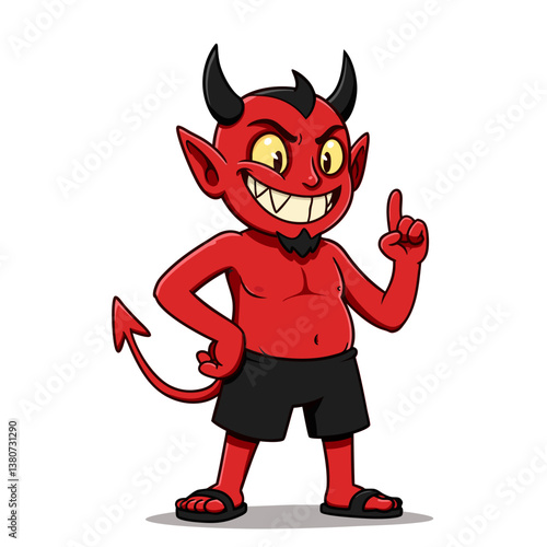 devil cartoon character mascot art