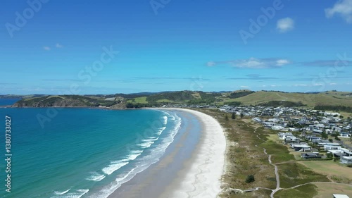Wallpaper Mural Omaha Beach North Island New Zealand Torontodigital.ca