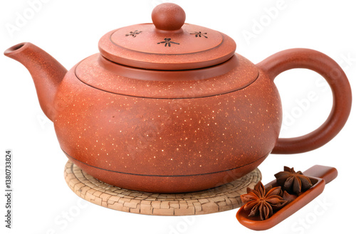 Wallpaper Mural  A Vibrant Yixing clay Chinese tea pot isoloated Torontodigital.ca