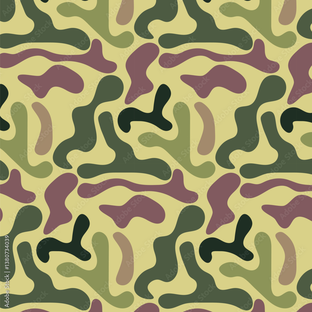 Duck hunter camouflage seamless pattern design Duck hunter camouflage seamless pattern design