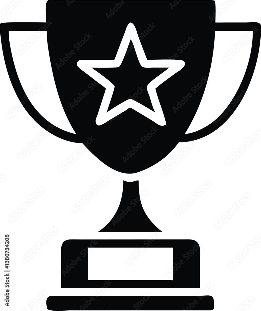 trophy, silhouette, black and white, simple design, icon, award, victory, achievement, championship, clean lines, minimalist, graphic, symbol, cup, handle, pedestal base, contrast, solid shape, vector trophy, silhouette, black and white, simple design, icon, award, victory, achievement, championship, clean lines, minimalist, graphic, symbol, cup, handle, pedestal base, contrast, solid shape, vector