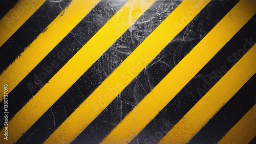 A close-up shot of a yellow and black striped wall, great for use in interior design or architecture projects