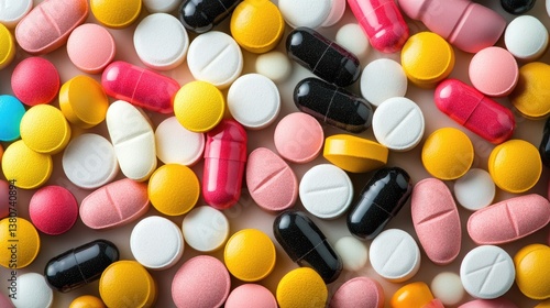 Microscopic view of pharmaceutical compounds with high-resolution molecular imaging technology.