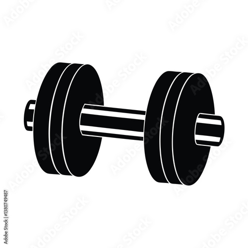 dumbbell isolated on white background