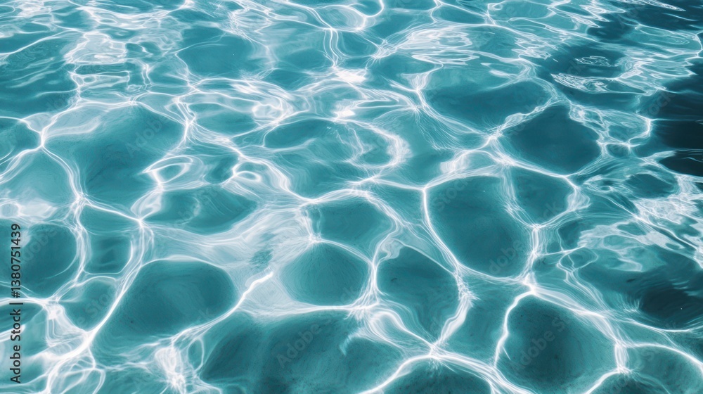 Sparkling Teal Pool Water, Sunlit Surface, Summer Vacation Background, Website Design Sparkling Teal Pool Water, Sunlit Surface, Summer Vacation Background, Website Design