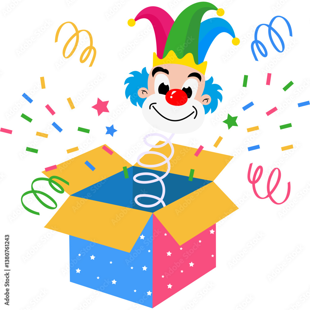 Naklejka premium April Fools Day