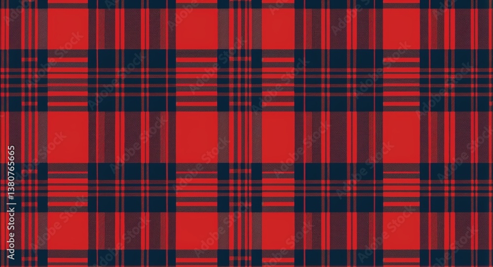 Plaid pattern in brick red clothing in illustration background Plaid pattern in brick red clothing in illustration background