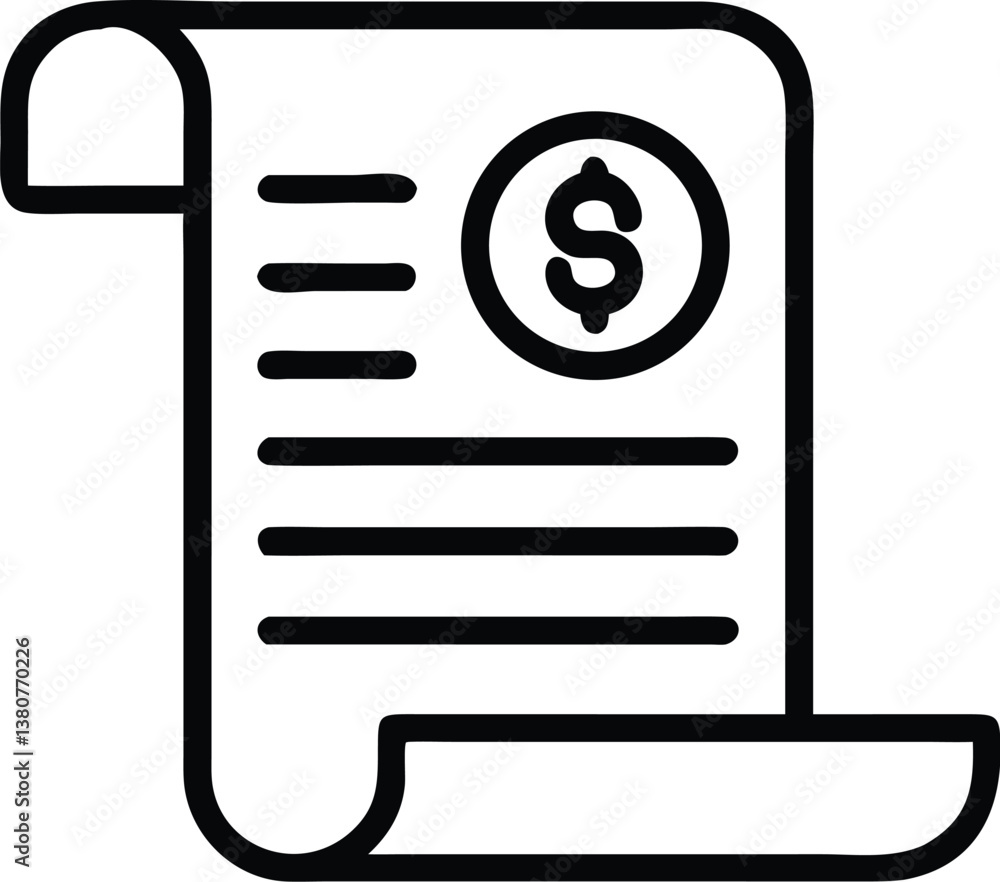Money icon, dollar bill, hand holding cash, financial symbol, black and white illustration, minimalist design, economic concept, payment graphic, currency pictogram, simple linework, vector style, bus Money icon, dollar bill, hand holding cash, financial symbol, black and white illustration, minimalist design, economic concept, payment graphic, currency pictogram, simple linework, vector style, bus
