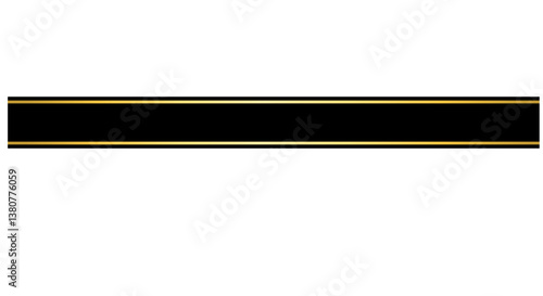 Elegant Golden Label, Premium Gold Banner