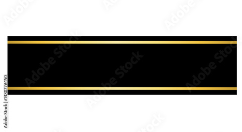 Elegant Golden Label, Premium Gold Banner
